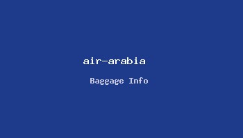 Air Arabia baggage limits