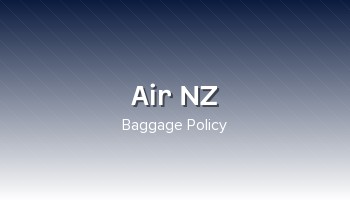 Air New Zealand baggage limits